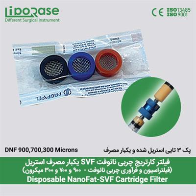 فیلتر نانوفت چربی SVF یا توری نانوفت چربی SVF استریل یکبار مصرف 3 تایی